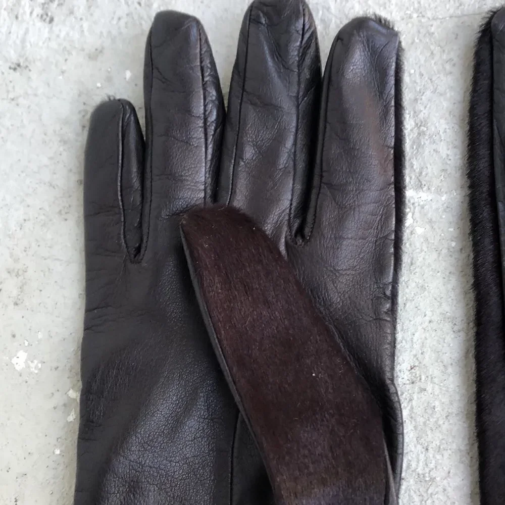 Vintage  Byblos leather  gloves